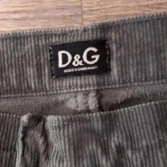 D & G Dolce Gabanna Vintage Corduroy Pants Size 44 IT - Picture 4 of 11